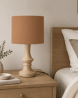 Plain Toffee Lampshade – Handmade UK, Brown Ceiling or Table Lamp Shade | Made to Order