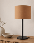 Plain Toffee Lampshade – Handmade UK, Brown Ceiling or Table Lamp Shade | Made to Order