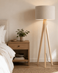 Plain Warm Sand Lampshade – Handmade UK, Beige Ceiling or Table Lamp Shade | Made to Order