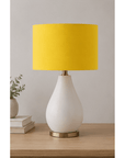 Plain Yellow Lampshade – Handmade UK, Ceiling or Table Lamp Shade | Made to Order