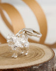 Pomeranian Silver Dog Charm