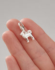 Pomsky Silver Dog Charm