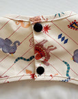 Long Sleeved Baby Bib - Vintage Circus