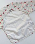 Long Sleeved Baby Bib - Cherry Stripe