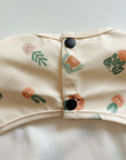 Long Sleeved Baby Bib - Pot Plants