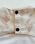 Long Sleeved Baby Bib - Alpacas