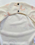 Long Sleeved Baby Bib - Rainbow print