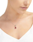 Poppy Teardrop Pendant Necklace