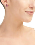 Poppy Earrings Oval Stud
