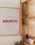 Buon Appetito Wall Art Poster 50 x 70 cm