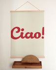 Minimalist Italian Ciao Typography Poster