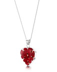 Poppy Heart Pendant Necklace
