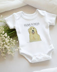 Golden Retriever Baby Bodysuit: For Your Little Weirdo with Big Puppy Energy!