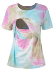 Tie Dye Breastfeeding Top