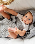 Ultra-Warm 100% Merino Wool Baby Blanket for Winter - OEKO-TEX Certified & Hypoallergenic by Lullalove UK at brixbailey.com