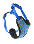 Pressure Free Dog Harness in Blue Graffiti