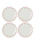 Pretty in Pink Scalloped Side Plates - Set of 4