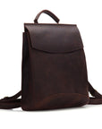 Gyda Backpack, premium vintage leather backpack for laptop, books, and travel, stylish and durable by Steel Horse Leather at brixbailey.com