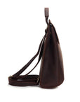 Gyda Backpack, premium vintage leather backpack for laptop, books, and travel, stylish and durable crazy horse leather, adjustable straps by Steel Horse Leather at brixbailey.com
