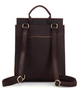 Premium Gyda Backpack, vintage leather laptop backpack, stylish crazy horse leather, ergonomic adjustable straps, spacious and durable by Steel Horse Leather at brixbailey.com