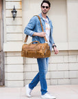 The Bard Weekender | Handmade Leather Duffle Bag