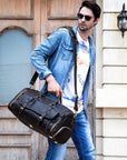 The Bard Weekender | Handmade Leather Duffle Bag