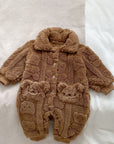 The Fur Bear Lining Fluffy Coat Romper