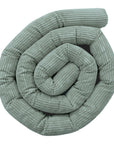 Protective Roll Bumper in Olive Green for Cribs