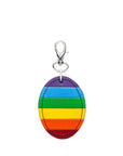 Oval Leather Bag Charm Pride