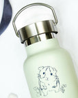 Light Green Stainless Steel Guinea Pig Thermos 350ml