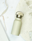 Stylish Beige Stainless Steel Water Bottle 350ml