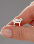 Pug Silver Dog Charm