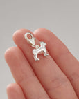 Pug Silver Dog Charm
