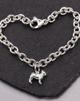 Pug Silver Dog Charm