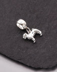 Pug Silver Dog Charm