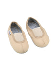 Classic Beige Leather Slippers for Children