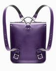 Handmade Leather City Backpack - Purple