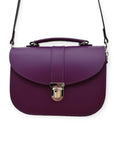 Olympia Handmade Leather Bag - Purple