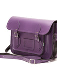 Handmade Leather Satchel - Purple