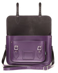 Handmade Leather Satchel - Purple
