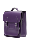 Handmade Leather City Backpack - Purple