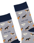 Purple Bamboo Dog Socks