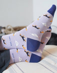 Purple Dog Pet Pair Bamboo Sock Set