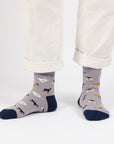 Purple Dog Pet Pair Bamboo Sock Set
