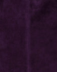 Suede Leather Hobo Boho Shoulder Bag Purple