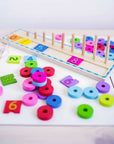 Wooden Colour and Counting Puzzle for Toddlers