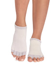 ToeSox Low Rise Half Toe Women's Yoga Grip Socks