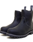 Waterproof Zip Up Ankle Boots in Black