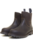 Waterproof Zip Up Ankle Boots in Brown