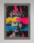 Queen Elizabeth Paint Splatter Framed Wall Art